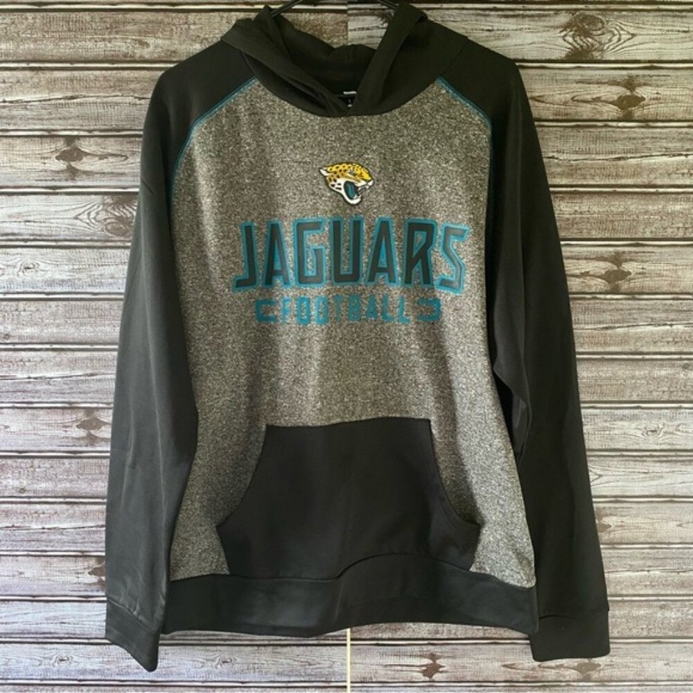 Fanatics Men's Jacksonville Jaguars Hooded Sweatshirt Size L Kangaroo Pocket